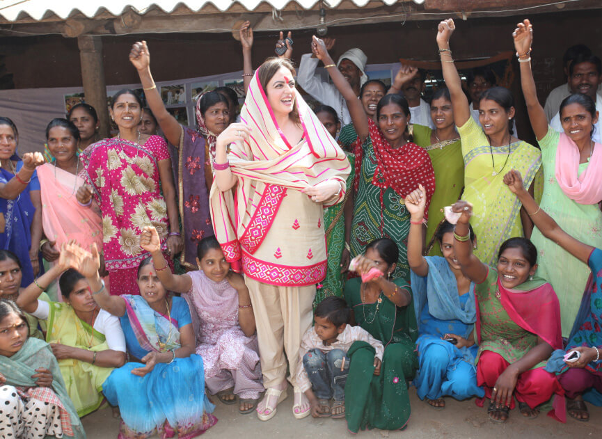 Reliance Foundation - Mrs. Nita Ambani with Village Women