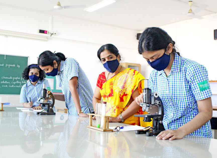 Reliance Foundation - Students in School Lab